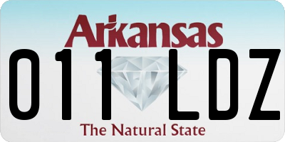 AR license plate 011LDZ
