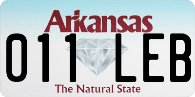 AR license plate 011LEB