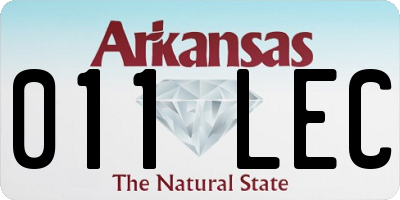 AR license plate 011LEC