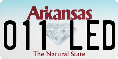 AR license plate 011LED