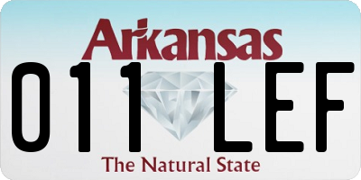 AR license plate 011LEF