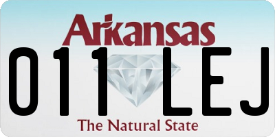 AR license plate 011LEJ