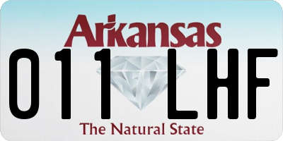 AR license plate 011LHF