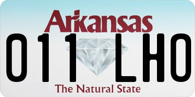 AR license plate 011LHO