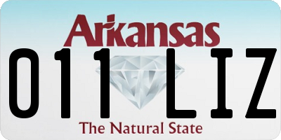 AR license plate 011LIZ