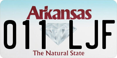 AR license plate 011LJF