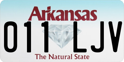 AR license plate 011LJV