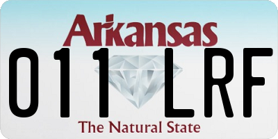 AR license plate 011LRF