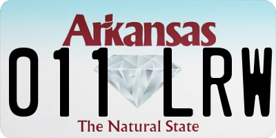 AR license plate 011LRW