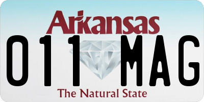 AR license plate 011MAG