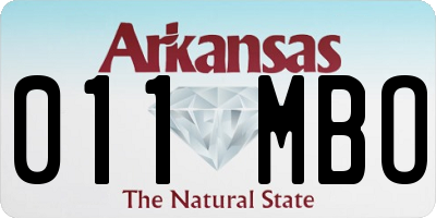 AR license plate 011MBO