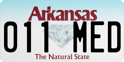 AR license plate 011MED