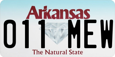 AR license plate 011MEW