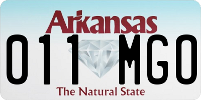 AR license plate 011MGO