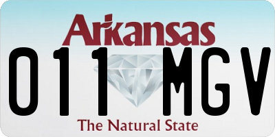 AR license plate 011MGV