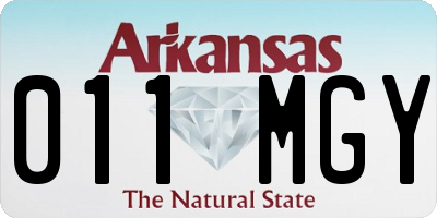 AR license plate 011MGY
