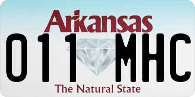 AR license plate 011MHC