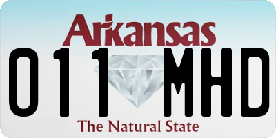 AR license plate 011MHD