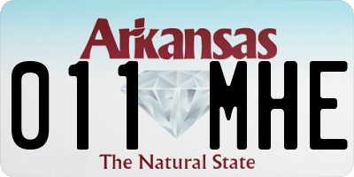 AR license plate 011MHE