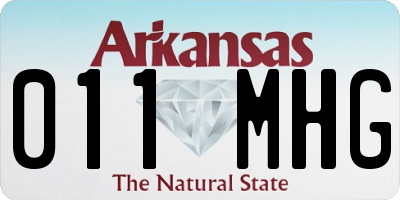 AR license plate 011MHG