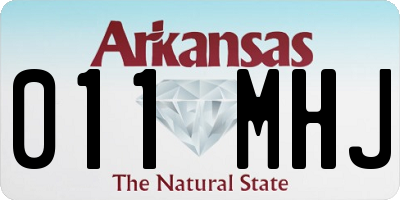 AR license plate 011MHJ