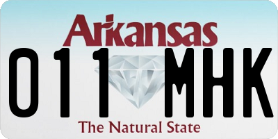 AR license plate 011MHK