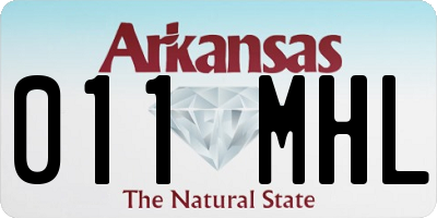 AR license plate 011MHL