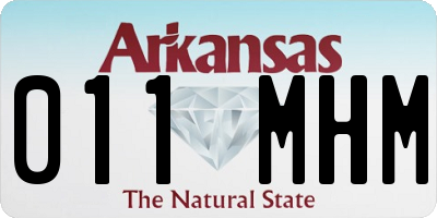 AR license plate 011MHM