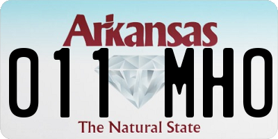 AR license plate 011MHO
