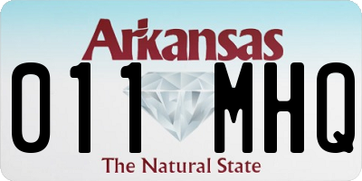 AR license plate 011MHQ