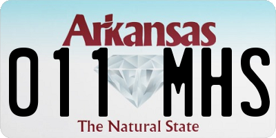 AR license plate 011MHS