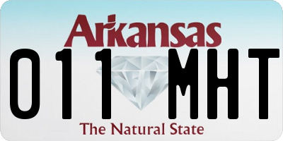 AR license plate 011MHT