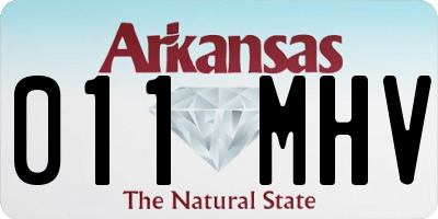 AR license plate 011MHV