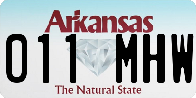 AR license plate 011MHW