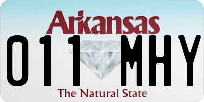 AR license plate 011MHY