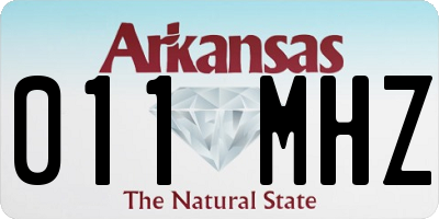 AR license plate 011MHZ