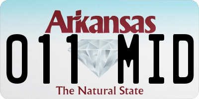 AR license plate 011MID