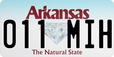 AR license plate 011MIH