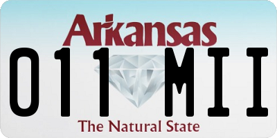 AR license plate 011MII