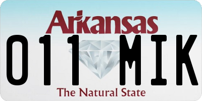 AR license plate 011MIK