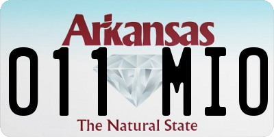 AR license plate 011MIO