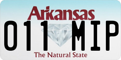 AR license plate 011MIP