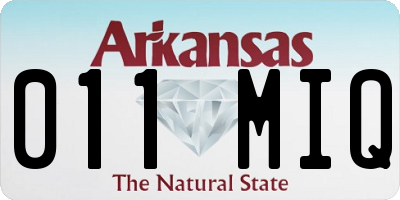 AR license plate 011MIQ