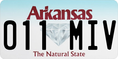 AR license plate 011MIV