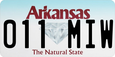AR license plate 011MIW