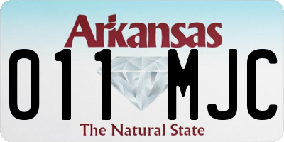 AR license plate 011MJC