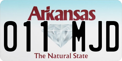 AR license plate 011MJD