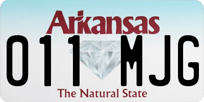 AR license plate 011MJG