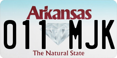 AR license plate 011MJK