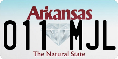 AR license plate 011MJL